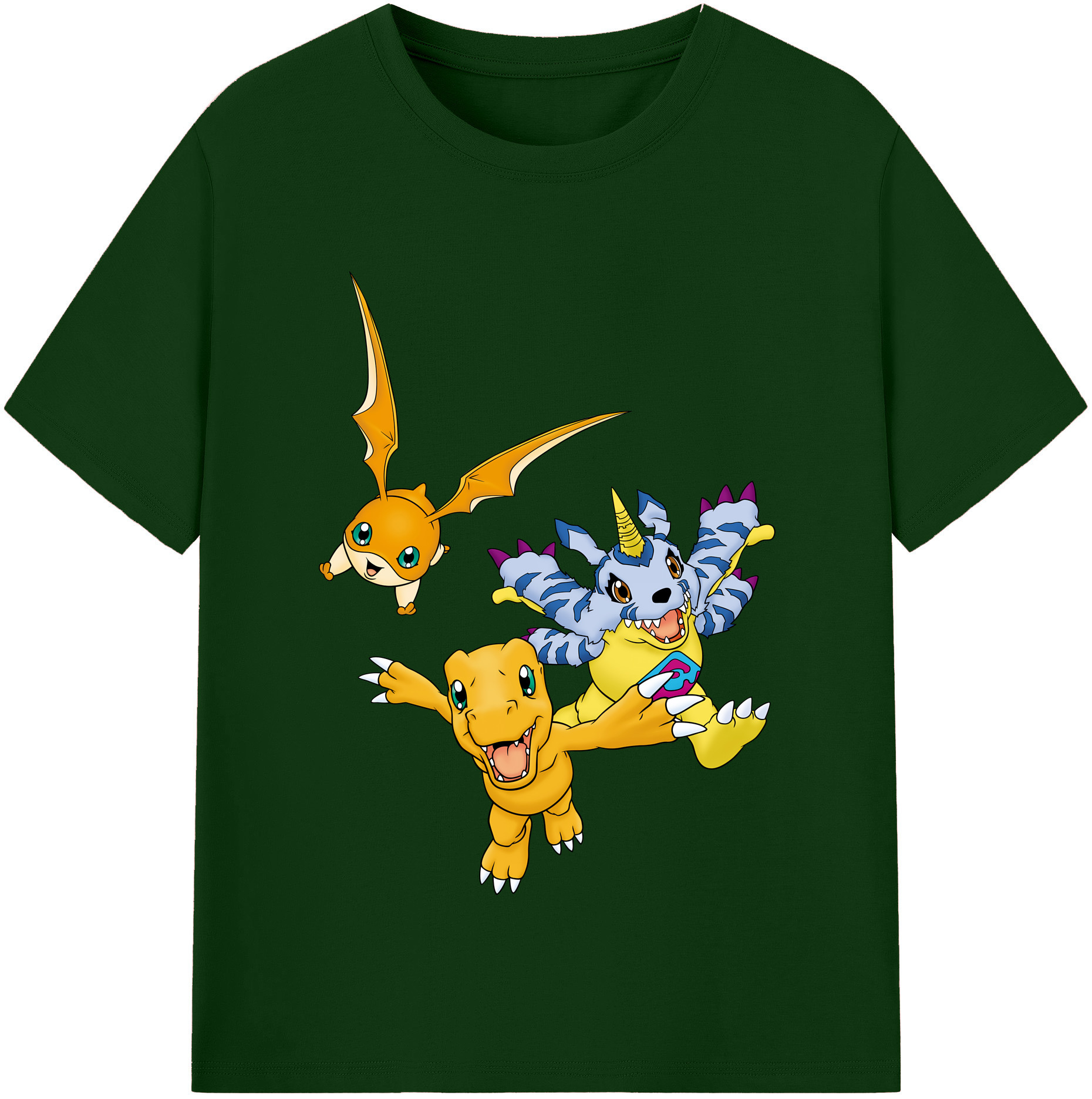 （画像用） Digimon デジタルモンスター/デジモン 綿100％半袖Tシャツ（フロントプリント）